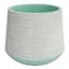 Ty Pennington Indoor Green Concrete Rope Pot, Small