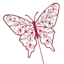 Pink Butterfly Yard Stake, 20"