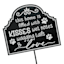Pet Black Metal Yard Stake, 18"