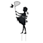 Girl Metal Yard Stake, 36"