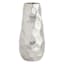 Found & Fable Hammered Silver Metal Floor Vase, 23"