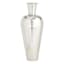 Silver Metal Floor Vase, 30"