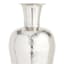 Silver Metal Floor Vase, 30"