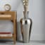 Silver Metal Floor Vase, 30"