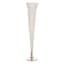 Crystal Metal Flute Vase, 36"