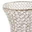 Crystal Metal Flute Vase, 36"