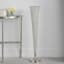 Crystal Metal Flute Vase, 36"