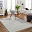 (B878) Alder Grey Diamond Design Washable Runner, 2x7