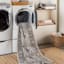 (D600) Lavadora Black & Taupe Medallion Washable Runner, 2x7