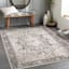 (D600) Lavadora Black & Taupe Medallion Washable Area Rug, 8x10