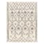 (B880) Lykke Black & White High-Pile Washable Area Rug, 8x10