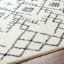 (B880) Lykke Black & White High-Pile Washable Area Rug, 8x10