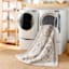 (B880) Lykke Black & White High-Pile Washable Area Rug, 8x10