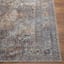 (B881) Tahmis Black & Gold Medallion Washable Area Rug, 5x7