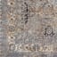 (B881) Tahmis Black & Gold Medallion Washable Area Rug, 5x7
