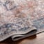 (B882) Colin Blue Medallion Washable Runner, 2x7