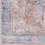 (B882) Colin Blue Medallion Washable Runner, 2x7