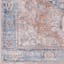 (B882) Colin Blue Medallion Washable Area Rug, 5x7
