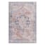 (B882) Colin Blue Medallion Washable Accent Rug, 3x5