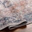 (B882) Colin Blue Medallion Washable Accent Rug, 3x5