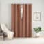 2-Pack Eclipse Nate Spice Magnetic Closure Blackout Curtain Panel Set, 84"