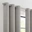 2-Pack Eclipse Nate Grey Magnetic Closure Blackout Curtain Panel Set, 84"