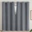 2-Pack Eclipse Nate Navy Blue Magnetic Closure Blackout Curtain Panel Set, 63"