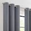 2-Pack Navy Blue Magnetic Closure Blackout Curtain Panels, 84"