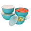 KitchenAid Set of 4 Prep Bowls, Aqua Sky