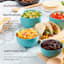 KitchenAid Set of 4 Prep Bowls, Aqua Sky