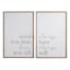 Honeybloom 2-Piece Glass Framed Love You Then Still & Always Will Wall Art, 24x36