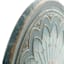 Found & Fable Flower Embossed Round Metal Wall Tray, 35"