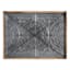 Honeybloom Wooden Framed Embossed White Medallion Wall Art, 29x39