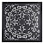 Found & Fable Black Faux Wood Carved Wall Decor, 36"