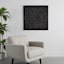Found & Fable Black Faux Wood Carved Wall Decor, 36"