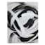 Crosby St. Black & White Abstract Hand Canvas Wall Art, 35x48