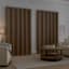 4-Pack Beige Eclipse Standford Embossed Blackout Grommet Curtain Panel Set, 84"