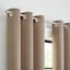 4-Pack Beige Eclipse Standford Embossed Blackout Grommet Curtain Panel Set, 84"
