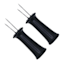 Set of 4 Corn Holders with Black Handles