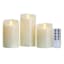 3-Piece Realistic White LED Candle Set