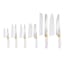Farberware 12-Piece White & Gold Cutlery Set