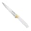 Farberware 12-Piece White & Gold Cutlery Set