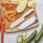Farberware Edgekeeper White Santoku Knife, 5"