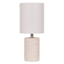 Honeybloom Cream Floral Ceramic Mini Table Lamp with Shade, 12"