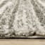 (A345) Lizzy Grey & Ivory Shag Accent Rug, 3x5
