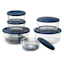 20-Piece Round Glass Food Storage Set with Lids