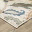 (D463) Casey Ivory Floral Patterned Area Rug, 8x10