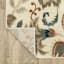 (D463) Casey Ivory Floral Patterned Area Rug, 8x10