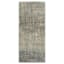 (D476) Addison Blue Abstract Contemporary Runner, 2x5