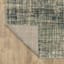 (D476) Addison Blue Abstract Contemporary Runner, 2x5